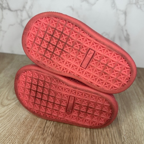 PUMA Suede Sneakers Toddler Size Pink Athletic Shoes Casual Sneakers - Picture 4 of 6